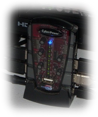 CyberPower 7 port Surge Suppressed USB Hub