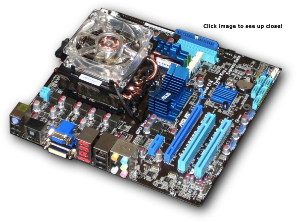 Asus M4A785TD-M EVO - AMD Phenom II x2 550 - Asus Cooler 600x448