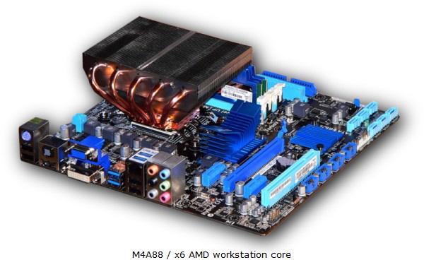 Asus M4A88TD-M USB3 w-Static Cooler