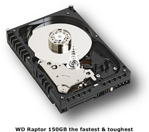 WD Raptor 150GB OS & Application Drive